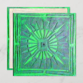 MORENDE STAR, helder groen wit Aankondiging (Voorkant / Achterkant)