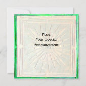 MORENDE STAR, helder groen wit Aankondiging (Achterkant)