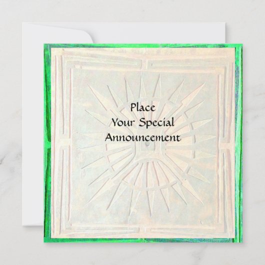 MORENDE STAR, helder groen wit Aankondiging (Achterkant)