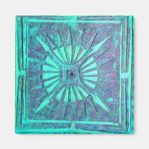 MORENDE STAR, Turquase Blue Green, Blauwgroen Magneet