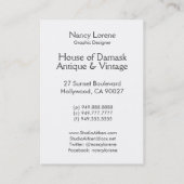 Morenkleuren: Vogelschilderen in geel en roze Visitekaartje (Achterkant)