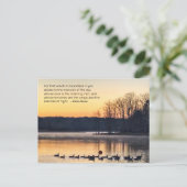 Morennemist op de meerkaart briefkaart (Staand voorkant)