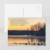 Morennemist op de meerkaart briefkaart (Voorkant / Achterkant)