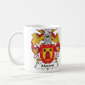 Moreno Family Crest Koffiemok (Links)