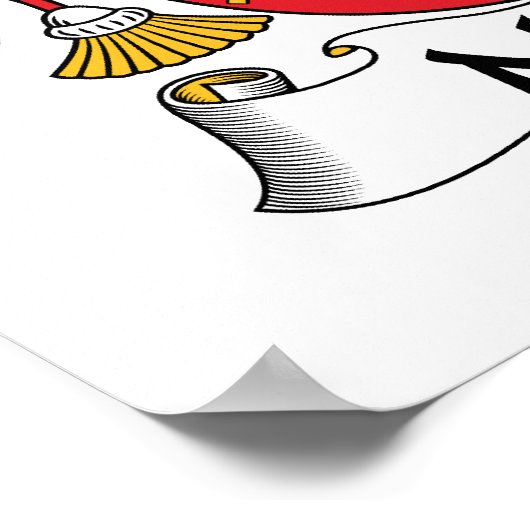 Moreno Family Crest Poster (Hoek)