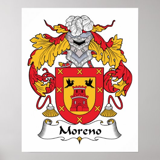 Moreno Family Crest Poster (Voorkant)