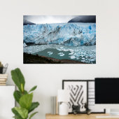 Moreno Glacier en Lake Argentino Poster (Thuiskantoor)
