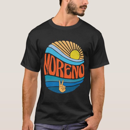 Moreno  Sunset Moreno Groovy Tie Dye T-shirt (Voorkant)