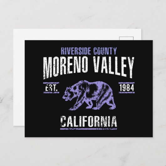 Moreno Valley Briefkaart (Voorkant / Achterkant)