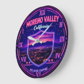 Moreno Valley California Nightscape Grote Klok (Hoek)