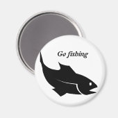 Moreno vissen - Ga vissen Magneet (Voorkant / Achterkant)