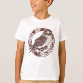 Morepork Ruru New Zealand Bird T-shirt (Voorkant)