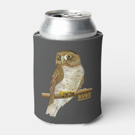 Morepork Ruru Nieuw-Zeeland Vogel Blikjeskoeler (Blikje Voorkant)