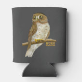 Morepork Ruru Nieuw-Zeeland Vogel Blikjeskoeler (Achterkant)