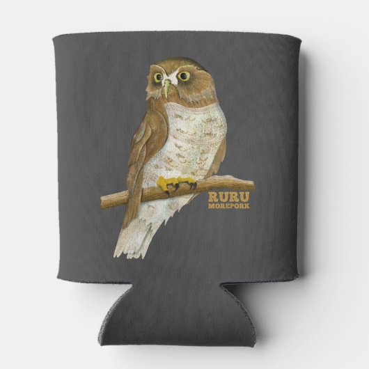 Morepork Ruru Nieuw-Zeeland Vogel Blikjeskoeler (Achterkant)