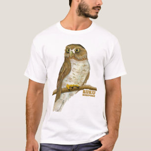 Morepork Ruru Nieuw-Zeeland Vogel T-shirt
