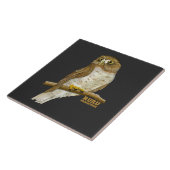 Morepork Ruru Nieuw-Zeeland Vogel Tegeltje (Zijkant)