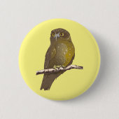 Morepork RURU NZ vogel Ronde Button 5,7 Cm (Voorkant)