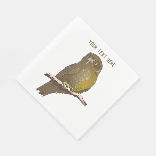 Morepork RURU NZ vogel Servet (Hoek)