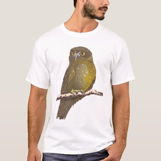 Morepork RURU NZ vogel T-shirt (Voorkant)