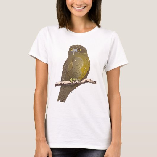 Morepork RURU NZ vogel T-shirt (Voorkant)
