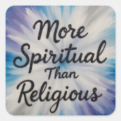MoreSpiritualPerson Vierkante Sticker (Voorkant)