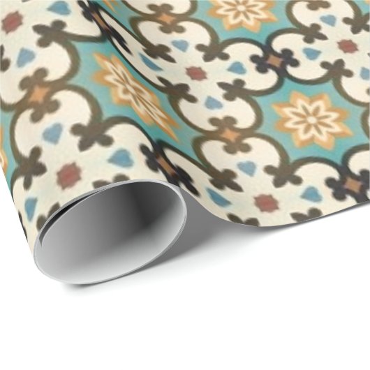 Moresque Pattern Cadeaupapier (Rol Hoek)