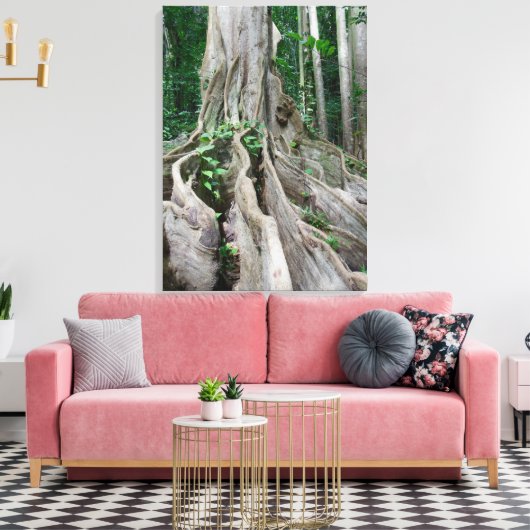 Moreton Bay Fig Tree Roots Canvas Afdruk (Insitu (Woonkamer))