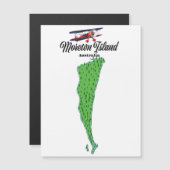 Moreton Island Australia map poster (Voorkant / Achterkant)