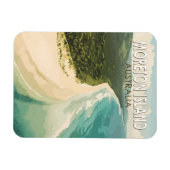 Moreton Island Australië Travel Art Vintage Magneet (Horizontaal)