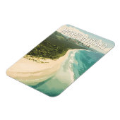 Moreton Island Australië Travel Art Vintage Magneet (Linkerzijde)
