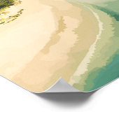 Moreton Island Australië Travel Art Vintage Poster (Hoek)