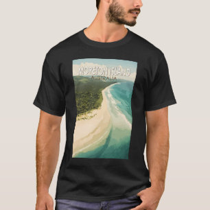 Moreton Island Australië Travel Art Vintage T-shirt