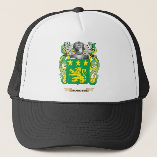 Moretti-wapenschild (gezinscrest) trucker pet (Voorkant)