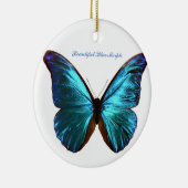 Morf-vlinderversiering Keramisch Ornament (Rechts)