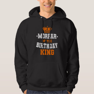 Morfar of the Birthday King Party Crown Bday Celeb Hoodie