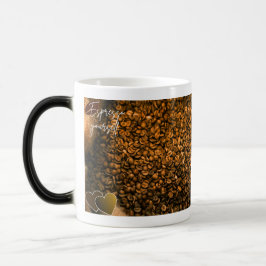 Morfende mok met koffiethema