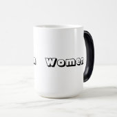 Morfende mok – "Women" tekstnaam afgedrukt (Voorkant rechts)