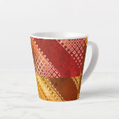 Morfinus Asymmetrisch abstract 1 van 12 rood Latte Mok (Rechterhoek)