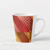 Morfinus Asymmetrisch abstract 1 van 12 rood Latte Mok (Rechts)