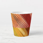 Morfinus Asymmetrisch abstract 1 van 12 rood Latte Mok (Voorkant)