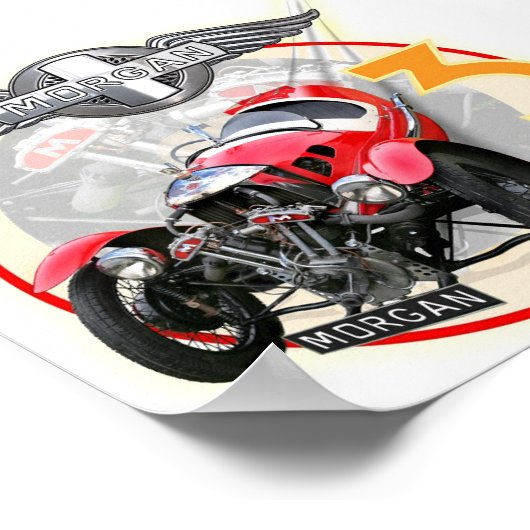 Morgan 3 wielschilderij poster (Hoek)