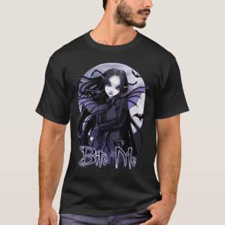 Morgan Bite Me Gothic Vampire Fairy T-shirt