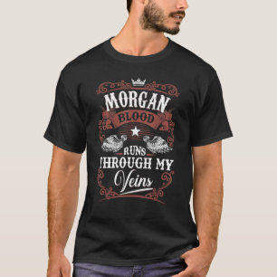 Morgan Bloed loopt door mijn familie van Veins Mor T-shirt
