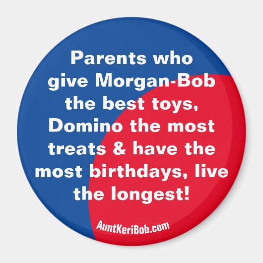 Morgan-Bob Domino Parents Magnet (Voorkant)