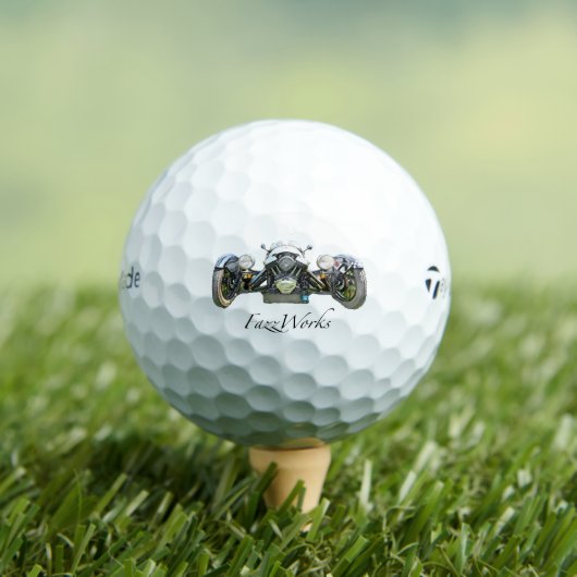Morgan Car Golf Ball met FazzWorks Logo Golfballen (Insitu Shirt)