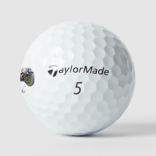 Morgan Car Golf Ball met FazzWorks Logo Golfballen (Logo)