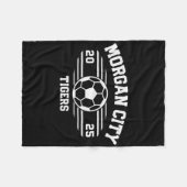 Morgan City Tigers Soccer Ball 2025  Fleece Deken (Voorkant (Horizontaal))
