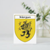 Morgan Coat of Arms / Family Crest Briefkaart (Staand voorkant)
