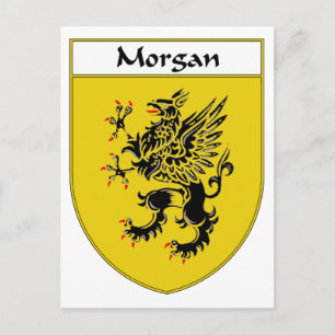 Morgan Coat of Arms/Family Crest Briefkaart